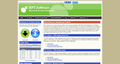 Desktop Screenshot of microsoftaccesstemplate.com
